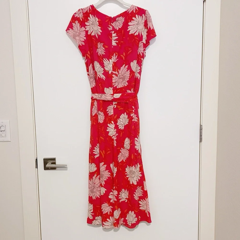 Talbots Belted Midi Shirtdress Chrysanthemum - Picture 6 of 7